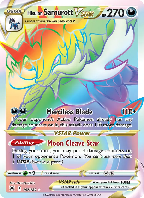 Hisuian Samurott VSTAR, Holo