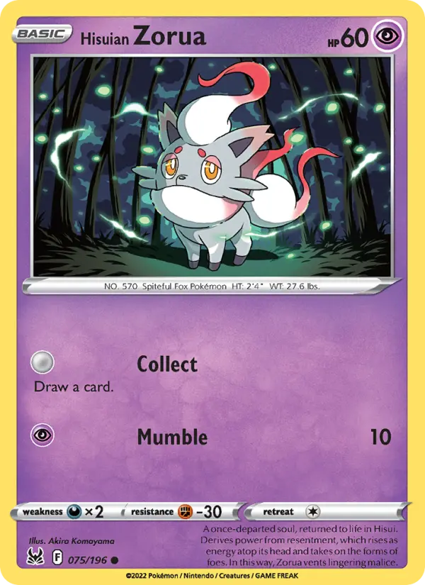 Hisuian Zorua, Normal