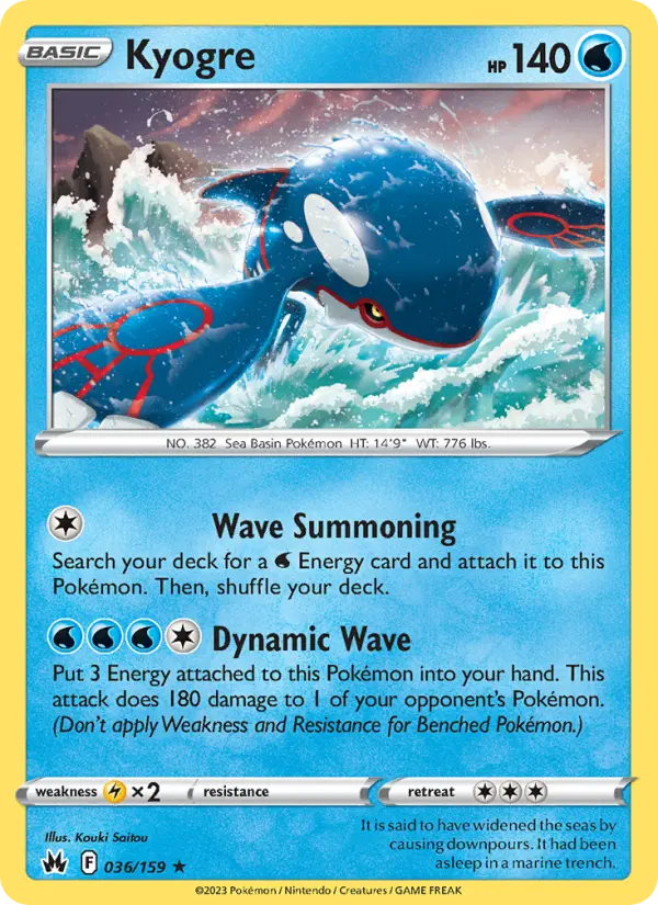Kyogre, Holo