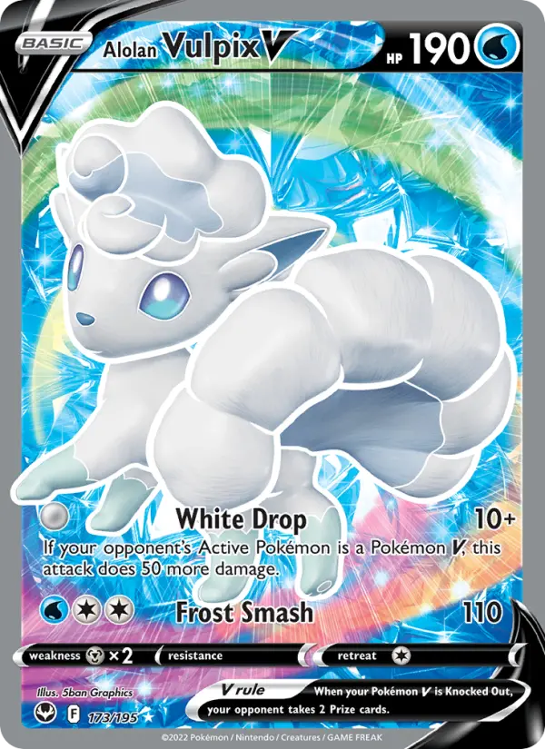 Alolan Vulpix V, Holo