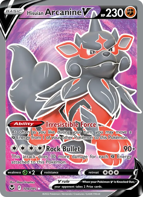 Hisuian Arcanine V, Holo
