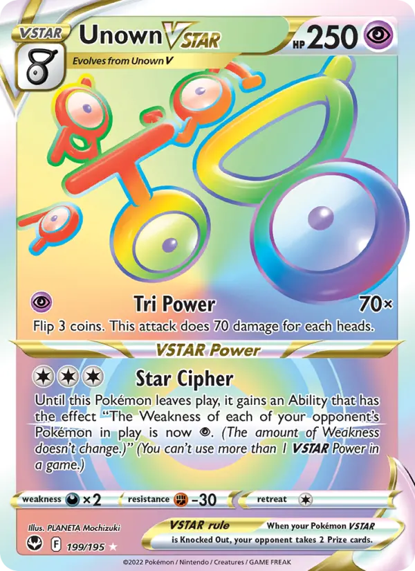 Unown VSTAR, Holo
