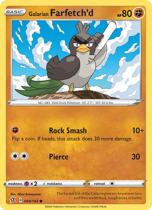 Galarian Farfetch'd, Normal