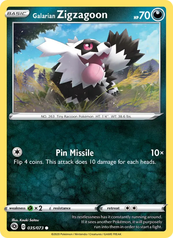Galarian Zigzagoon, Normal