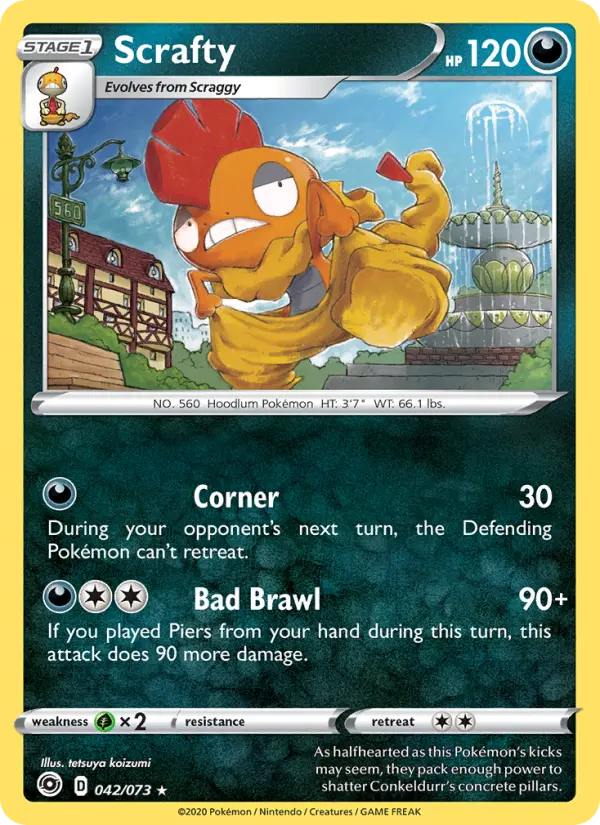 Scrafty, Holo