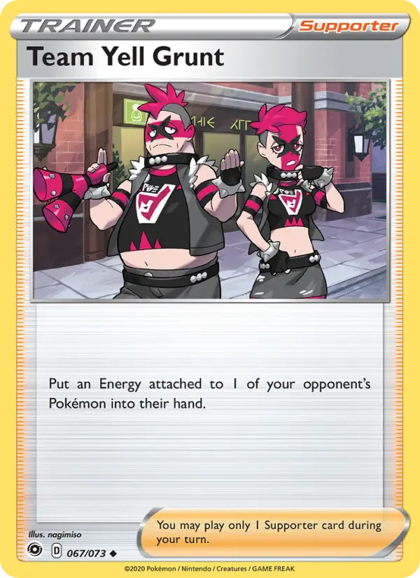 Team Yell Grunt, Normal