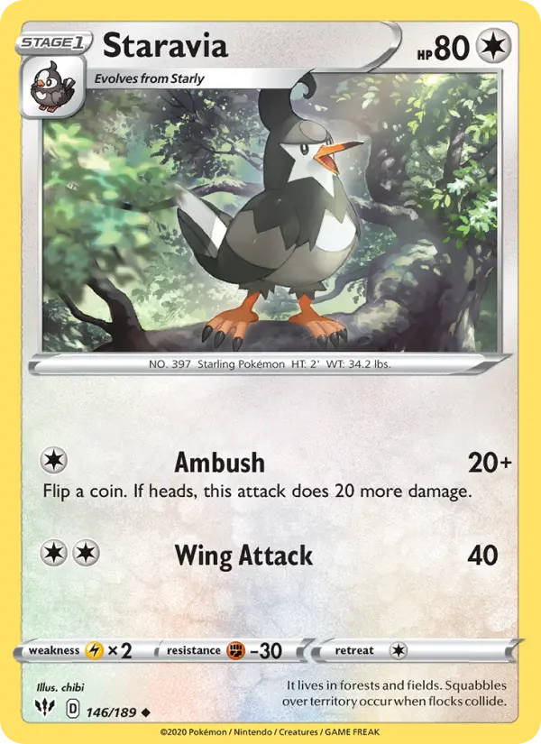 Staravia, Normal