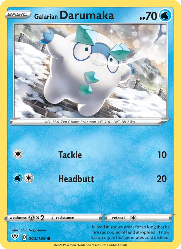 Galarian Darumaka, Normal