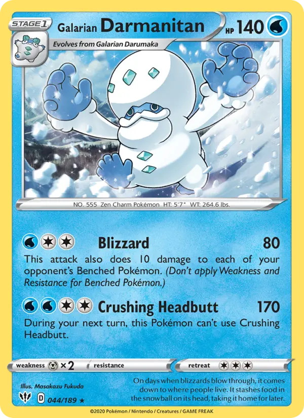 Galarian Darmanitan, Normal