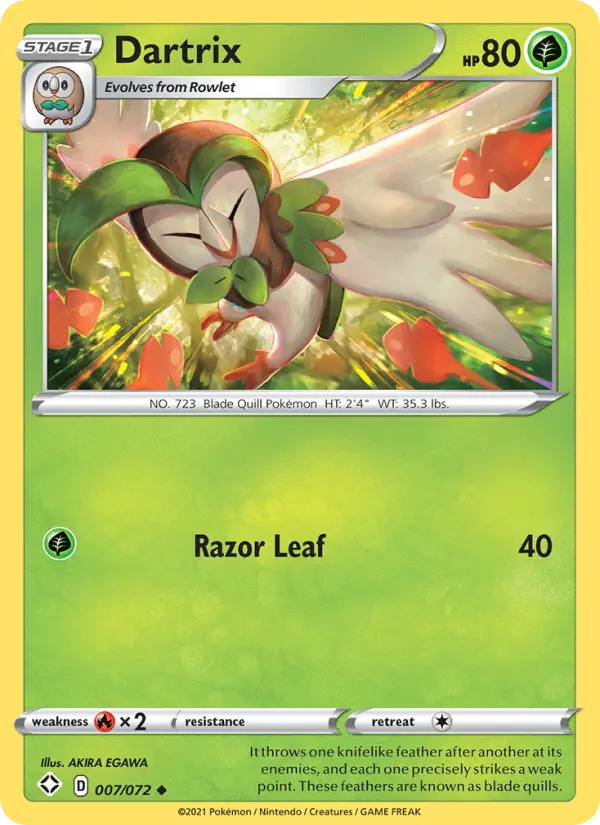 Dartrix, Normal