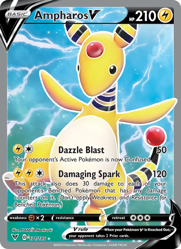 Ampharos V, Holo