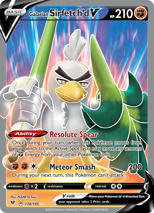 Galarian Sirfetch'd V, Holo