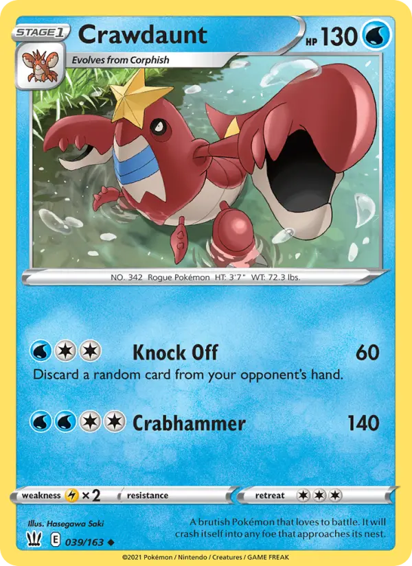 Crawdaunt, Normal
