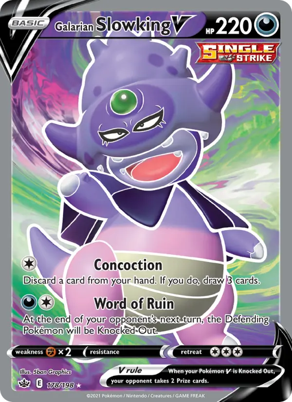Galarian Slowking V, Holo