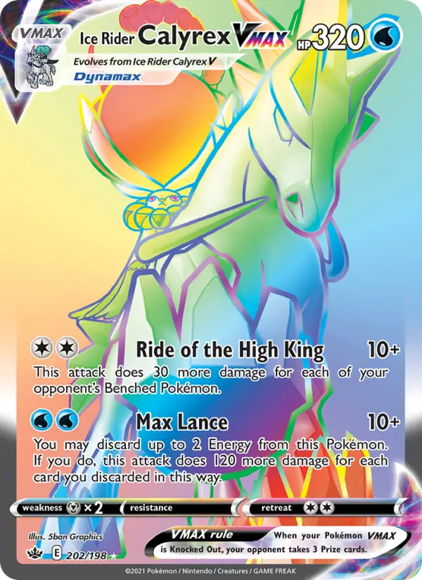Ice Rider Calyrex VMAX, Holo