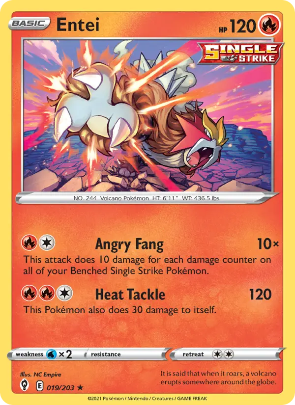 Entei, Holo