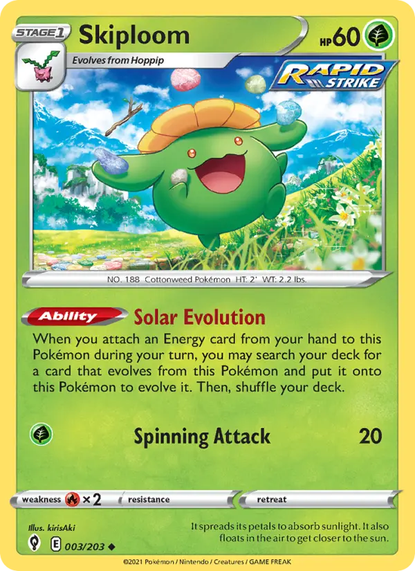 Skiploom, Normal