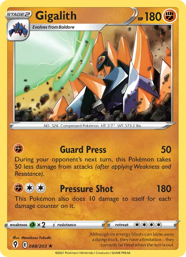 Gigalith, Normal