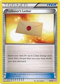 Professor’s Letter