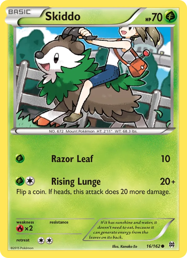Skiddo, Normal