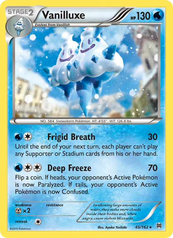 Vanilluxe, Normal